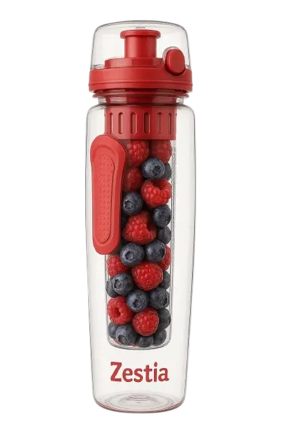 Gourde avec infuseur à fruits 700 ml - Rouge