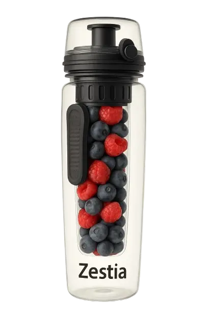 Gourde avec infuseur à fruits 700 ml - Noir