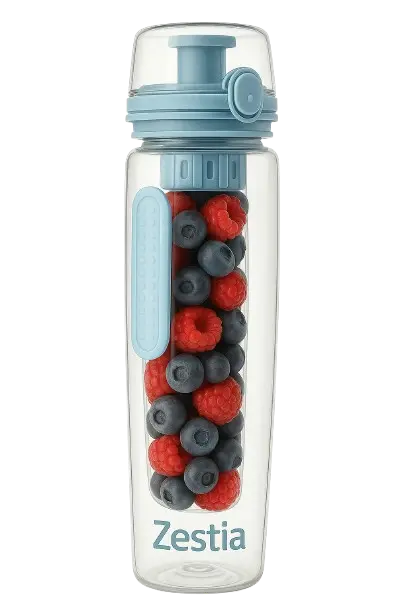 Gourde avec infuseur à fruits 700 ml - Bleu