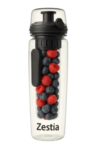 Gourde avec infuseur à fruits 700 ml - Noir
